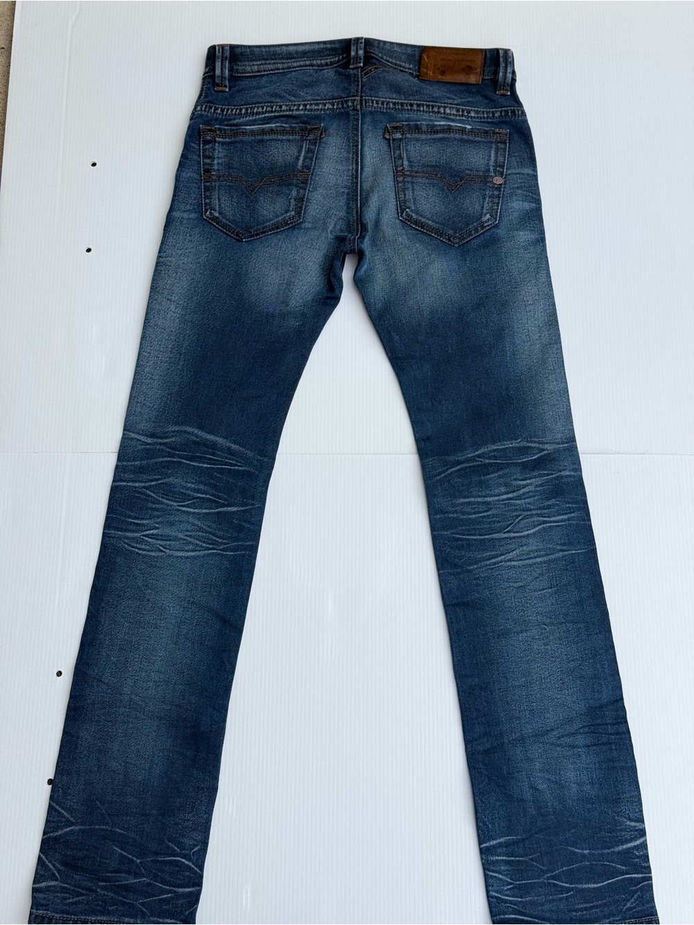 Diesel Thavar Slim-Skinny Jeans in Medium Blue Denim - Picture 12 of 16